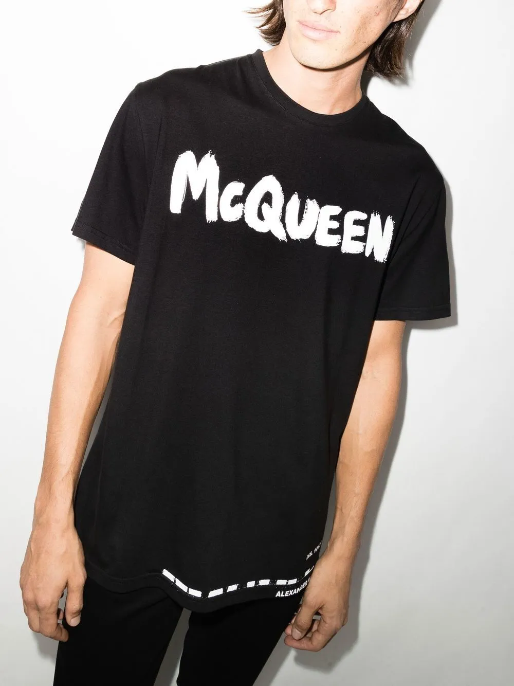 Alexander McQueen    Alexander Mc Queen Graffiti Organic Cotton T Shirt