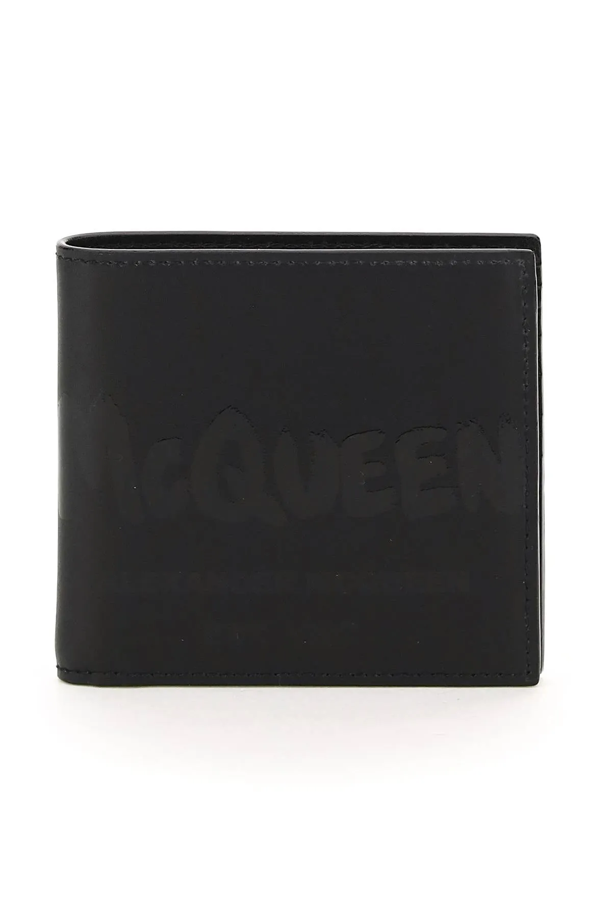 Alexander McQueen Logo Printed Bi-Fold Wallet