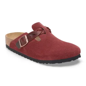 Birkenstock Limited Edition Boston Braid zinfandel suede