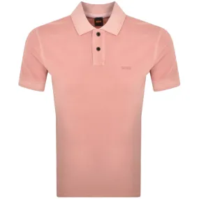 BOSS Prime Polo T Shirt Pink