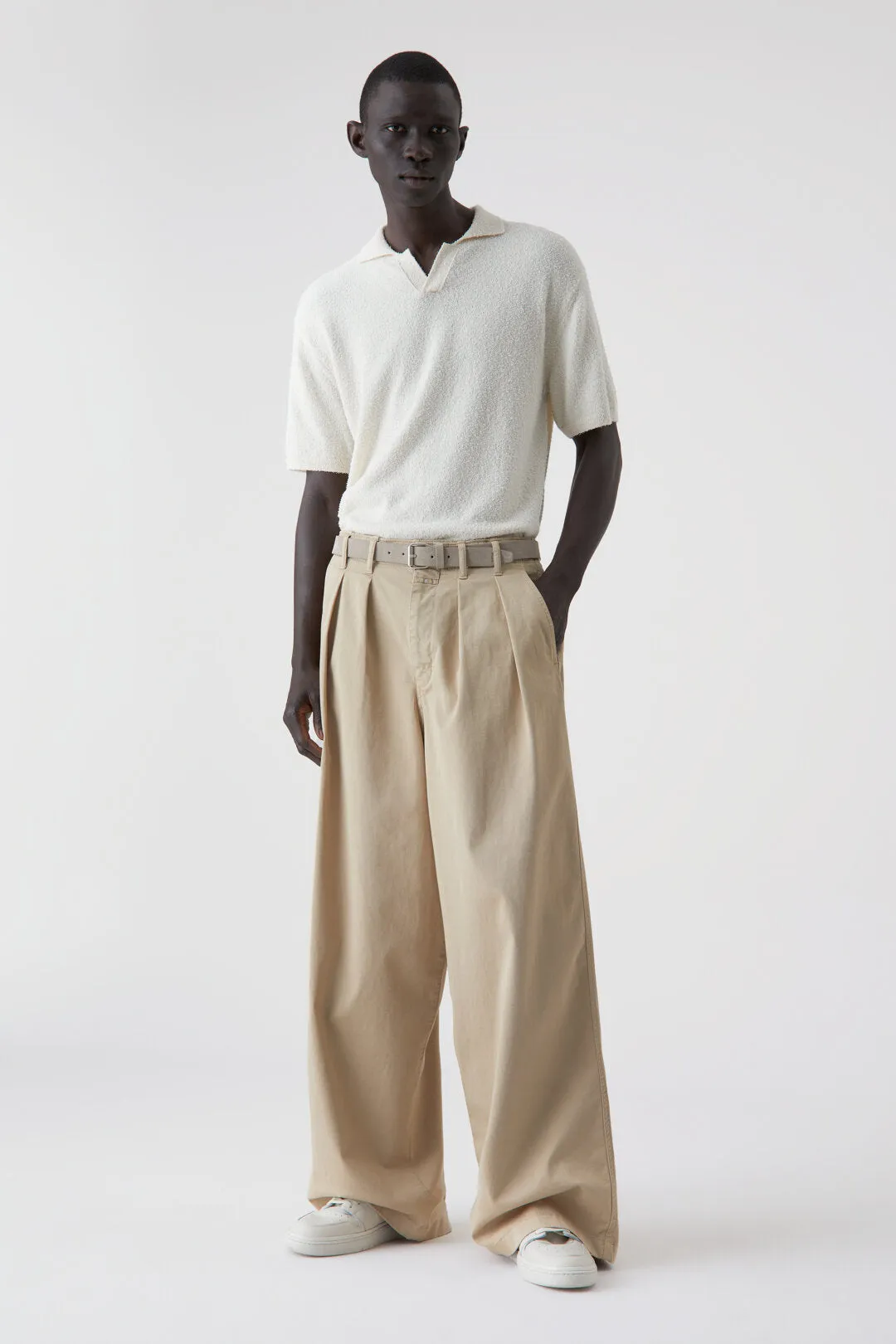 Closed Mix Polo Shirt Ecru
