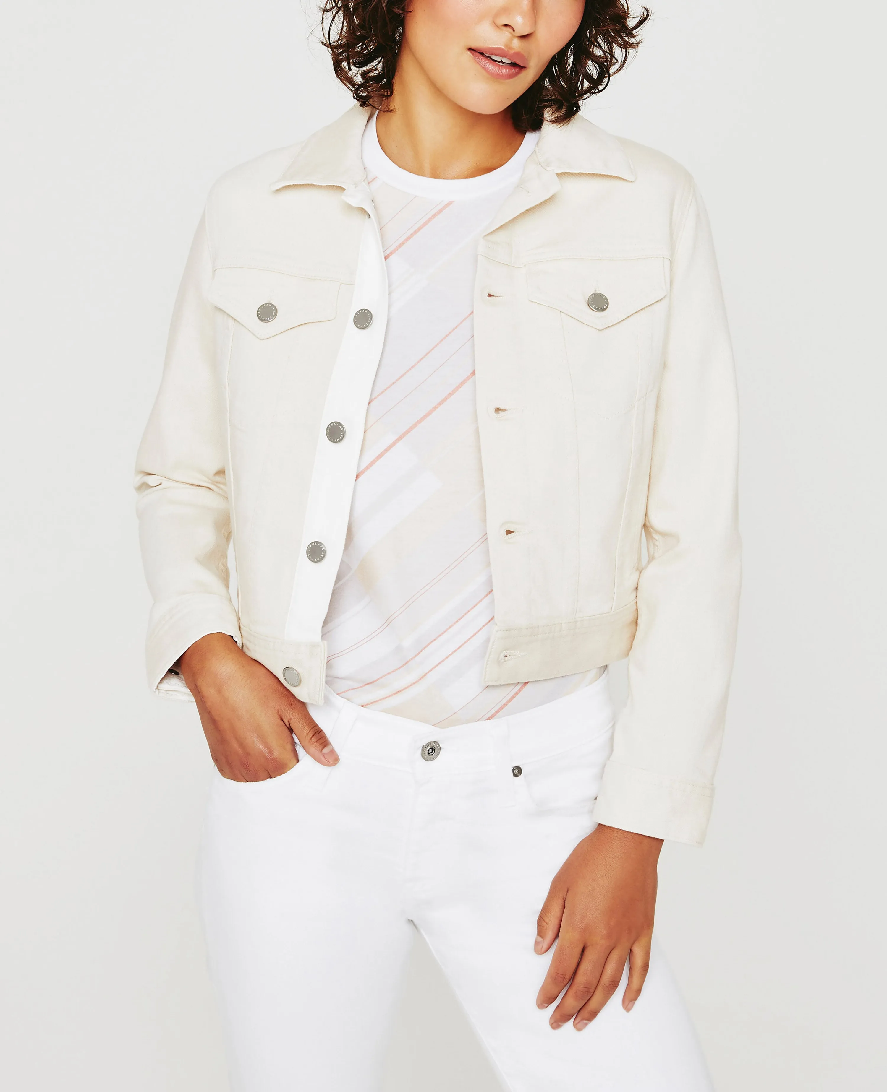     Jade Cropped Jacket   Shrunken Trucker Jacket  
