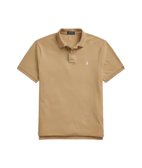 Knit Polo Shirt Tan - Beige