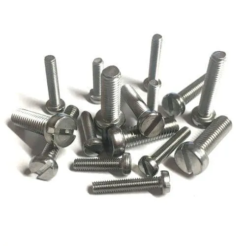 M6 x 60mm Slotted Cheese Head Screws (DIN 84) - A2 Stainless Steel