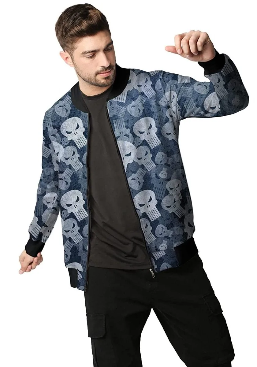 Men Bomber Jacket - Punisher
