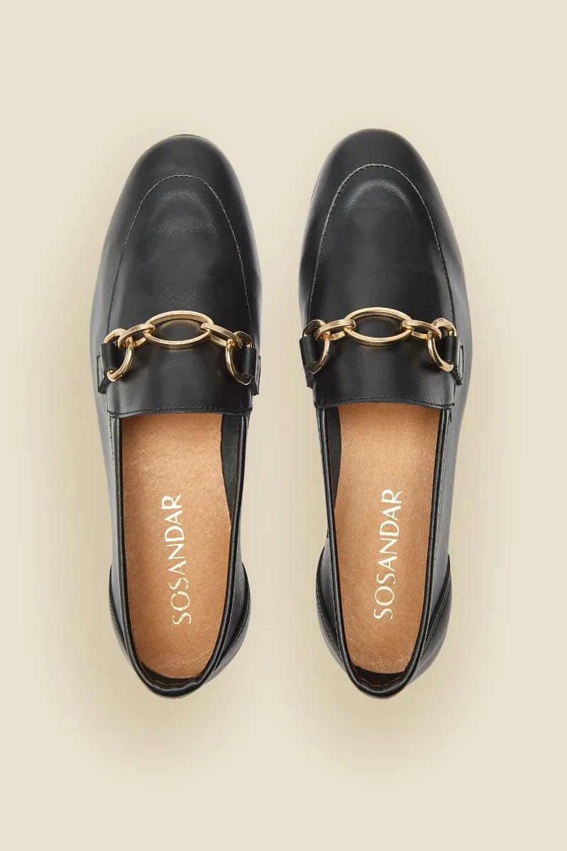 Saint Black Leather Loafer
