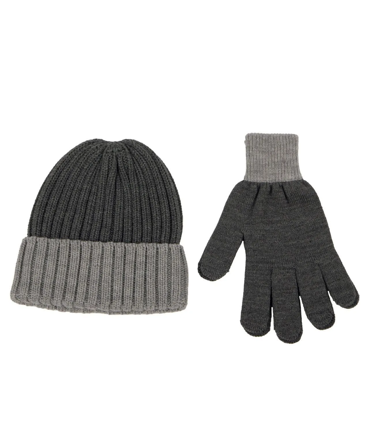 Totes Mens Chunky Knitted Hat & Gloves Gift Set